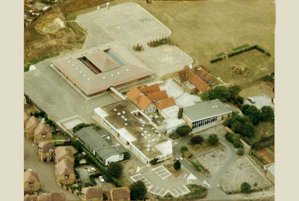 Aerial view of School buildings
